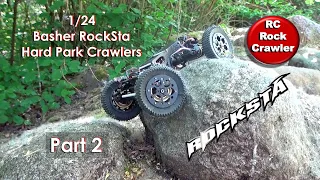 Basher Rocksta P2 - Hard Park Crawlers 1.8 Super Wheels  #basherrocksta #rccar #crawler #micro