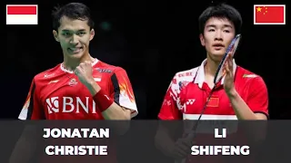 Jonatan Christie (INA) vs Li Shifeng (CHN) | Badminton Highlight