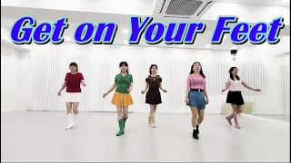Get on Your Feet - Linedance / Level: Improver 겟온유어피트 라인댄스, 신나는 초중급라인댄스
