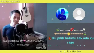 Ku Pilih Hatimu - Ussy & Andhika (karaoke duet bareng lirik tanpa vokal) smule cover Herisis_VOS01