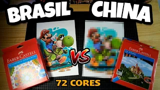 FABER CASTELL DO BRASIL VS FABER DA CHINA - Qual é a Melhor ?