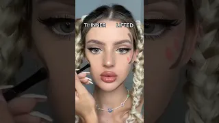 thinner VS  lifted face contouring by🤩 @juliettaf