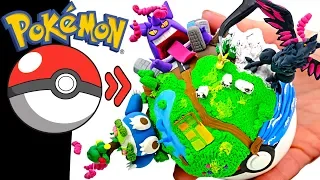 Pokémon Clay Art - Gigantamax Gengar Snorlax Corvinknight diorama ( Galar Pokeball )