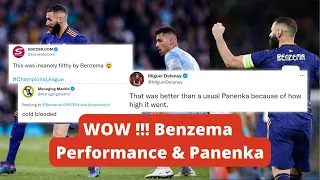 World Reaction to Karim Benzema Performance and Penalty | UCL Manchester City vs Real Madrid