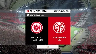FIFA 23 | Eintracht Frankfurt vs FSV Mainz 05 - Deutsche Bank Park | Gameplay