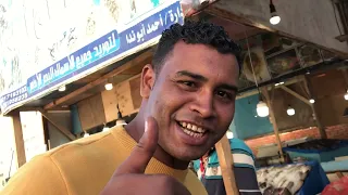 Попугай на гриле | Креветки по Египетски | Рыбный рынок в Хургаде