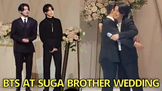 Jungkook & Jimin Attend Suga Brother Wedding in Daegu, BTS at Wedding Yoongi Speech seven taehyung