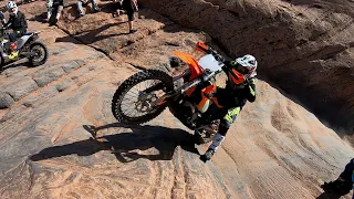 Moab, Slick Rock,  Hells Revenge and Hells Gate on the KTM 300