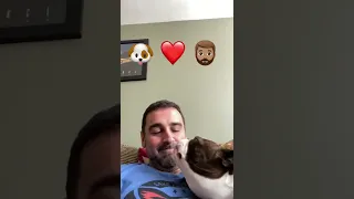 Dog Showers Owner With Kisses! 🐶💋🧔🏽‍♂️❤️