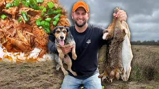 Hunting Swamp Rabbits with a Pack of Beagles | Rabbit Catch and Cook