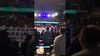 Усик – Уизерспун, гимн Украины / Usyk vs Witherspoon, national anthem of Ukraine