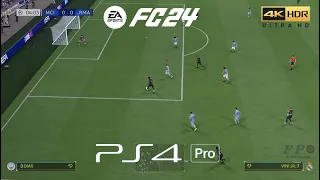 FC 24 Update 1.12 Manchester City Vs Real Madrid | Old Gen PS4 Pro Gameplay [4K HDR]