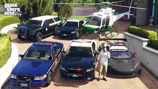 GTA V - Michael Stealing GTA 6 Based Miami Highway Patrol Vehicles in GTA V! | (GTA V roleplay)