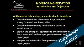"Monitoring Sedation" by Aaron Calhoun for OPENPediatrics