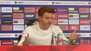 Спартак-Сочи 1:0|Гильермо Абаскаль эмоционально отреагировал на вопрос об отсутсвие Литвинова