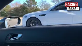 Audi R8 V10 plus vs BMW F10 M5 Stage 3