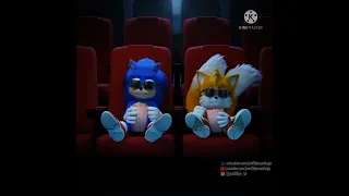 Sonic & Tails watching the Movie but Me say Hey in Slow 0.25x