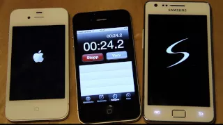 Samsung Galaxy S2 vs. Apple iPhone 4S Boot Speed Test! (HD)