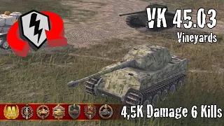 VK 45.03  |  4,5K Damage 6 Kills  |  WoT Blitz Replays