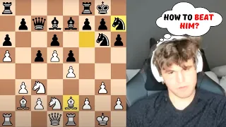 Magnus Carlsen is playing against a strong GM 3000 rating