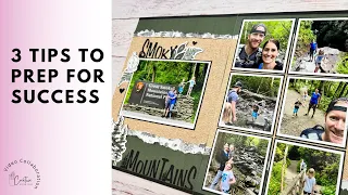 3 Tips to Prep for Your Vacation Scrapbook | Double Page Scrapbooking Idea