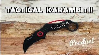 TAC FORCE Pocket Knife BLACK Blade KARAMBIT Tactical Knife Review TF-578BK