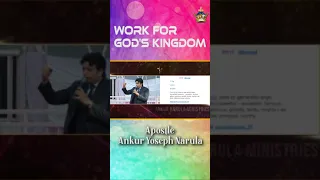 WORK FOR GOD'S KINGDOM | #shorts | APOSTLE ANKUR YOSEPH NARULA | Anugrah TV