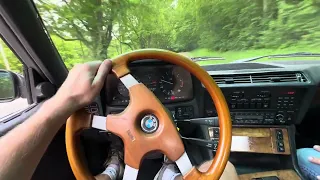 1986 BMW 745i Euro drive video