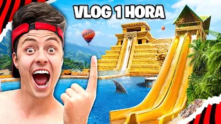 72 HORAS NA ILHA MAIS CARA DO MUNDO! - VLOG DE 1 HORA