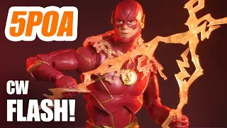 CW FLASH! McFarlane Toys DC Multiverse Grant Gustin Season 7 The Flash - 5POA Action Figure Review