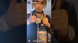 Lil pump spill he's Lean