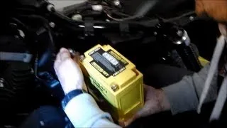 Delboy's Garage, Harley Sportster Battery Replacement .