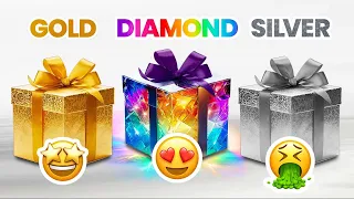 Choose Your Gift! 🎁 Gold, Diamond or Silver ⭐💎🤍  || #woudyourather #pickonekickone #quizchallenge