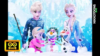 Frozen Elsa daughter making Olaf's girlfriend | Nikkotoons