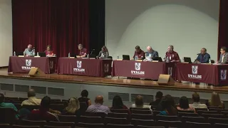 Uvalde school board meets