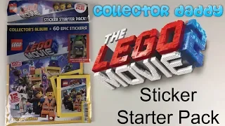 The Lego Movie 2 Sticker Collection Starter Pack and 12 packs