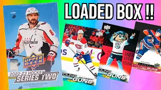 BEST ROOKIE GOLD !! 2022-23 Upper Deck Series 2 Hockey Hobby Box Opening !