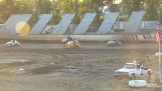Todd McVay flips at Valley Speedway  5 14 16
