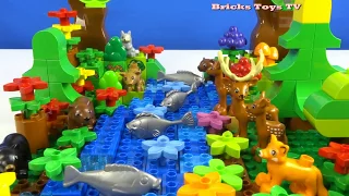 Строим из Lego Duplo - Build and Play toys Lego - forest river