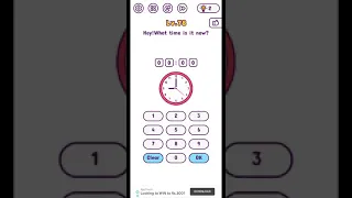 Tricky brains level 78 hey what time is it now walkthrough solution