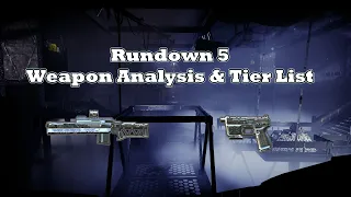 GTFO: Rundown 5 Weapon Analysis & Tier List