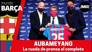 Acto de presentación de Pierre Emerick Aubameyang, al completo