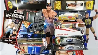 MASSIVE RARE WWE JOHN CENA ELITE FIGURES UNBOXING + MORE!