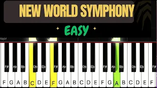 Largo, Theme from New World Symphony | EASY Piano Tutorial