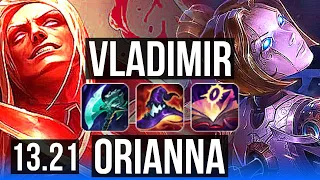 VLADIMIR vs ORIANNA (MID) | 20/1/7, Legendary, 2.4M mastery, 1200+ games | EUW Diamond | 13.21