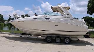 2002 Sea Ray 280 Sundancer Mercruiser 496 Walkthrough Tour