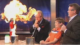 Steve Spangler Celebrates Mark Koebrich's Television Career with One Last Science Experiment