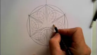 Celtic Design 18 (six freehand trefoils linked in a hexagon)