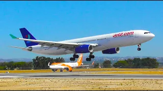 Hot Summer's Morning Plane Spotting at Faro Airport, The Algarve | 10-07-23