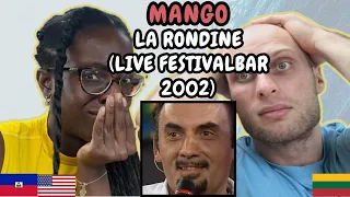 REACTION TO Mango - La Rondine (Live Festivalbar 2002 Arena di Verona) | FIRST TIME HEARING